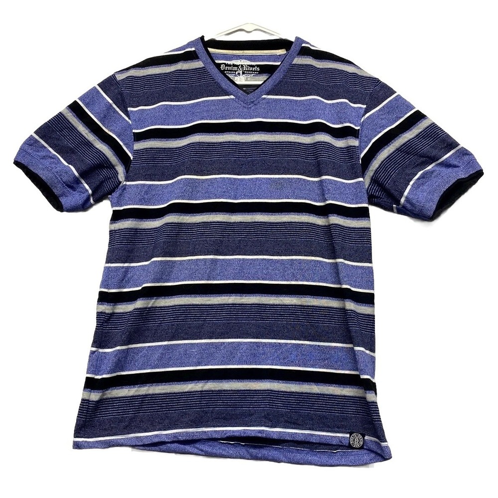 Denim & Rivets The Authentic Clothing Company T Shirt Mens Large Multicolor